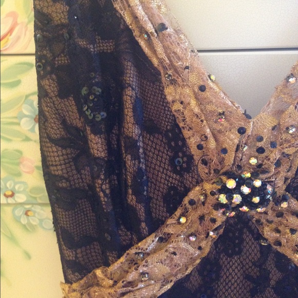 Mandalay Sequin Long Tail Evening Dress - Picture 4 of 4